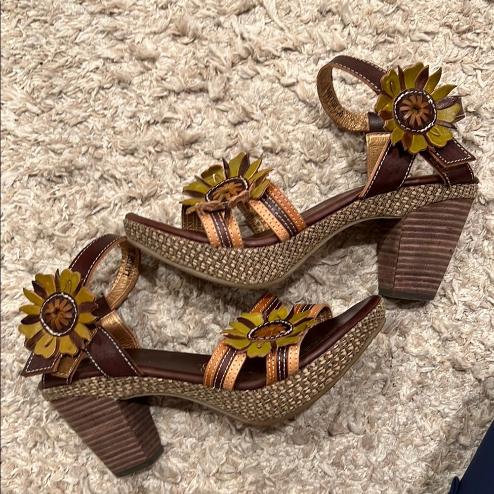 Spring Step Flower Sandals
